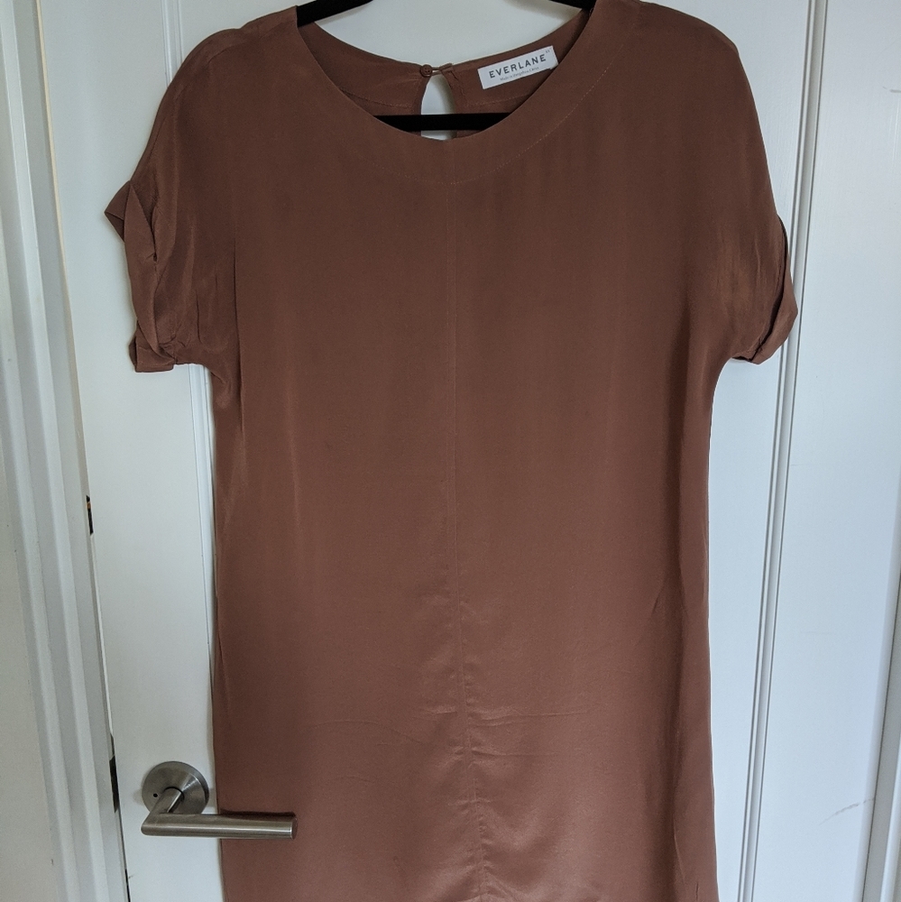 Everlane silk t-shirt dress